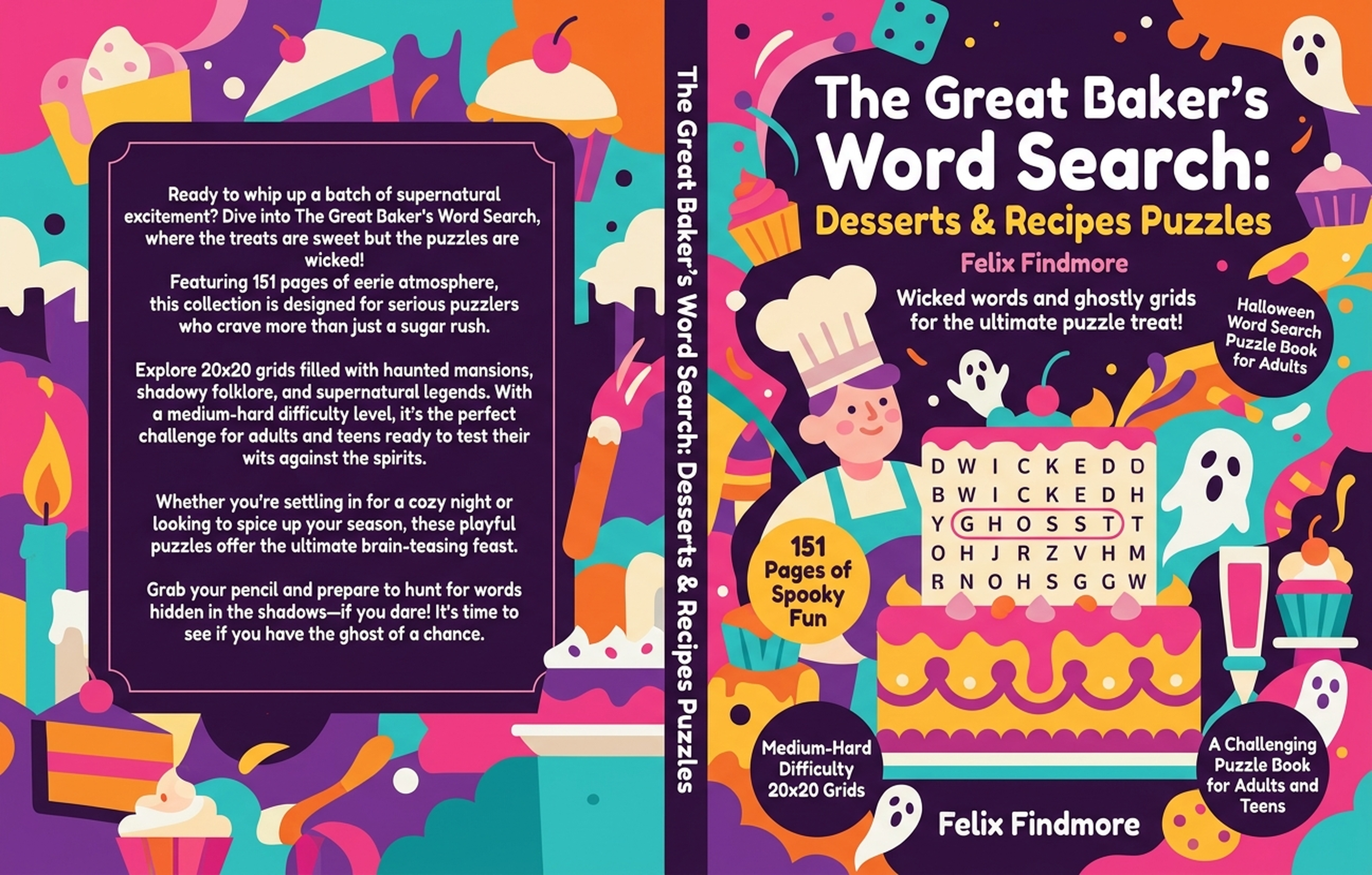 The Great Baker's Word Search: Desserts & Recipes Puzzles